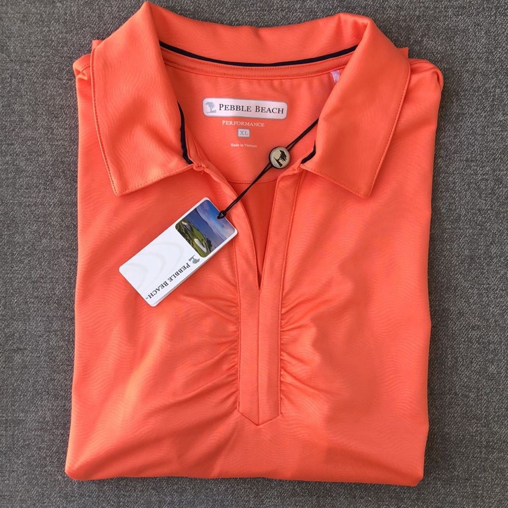 NWT! - PEBBLE BEACH Performance V-Neck Polo - Picture 9 of 9
